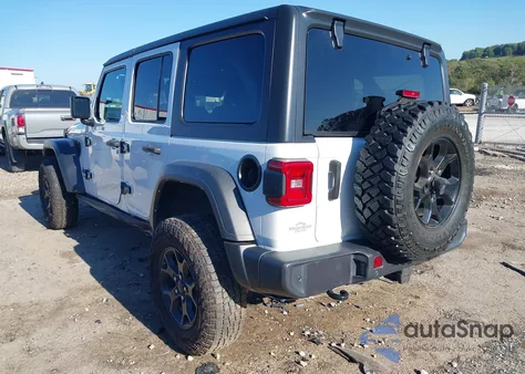 2021 Jeep Wrangler Unlimited Willys 4X4 из США, поврежденный, VIN 1C4HJXDG4MW689351